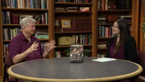 Christine Brown and Gary Blair on the first episode of "The Bookmark"