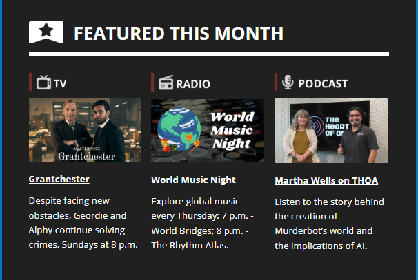 Featured This Month section in July 2025 KAMU newsletter.