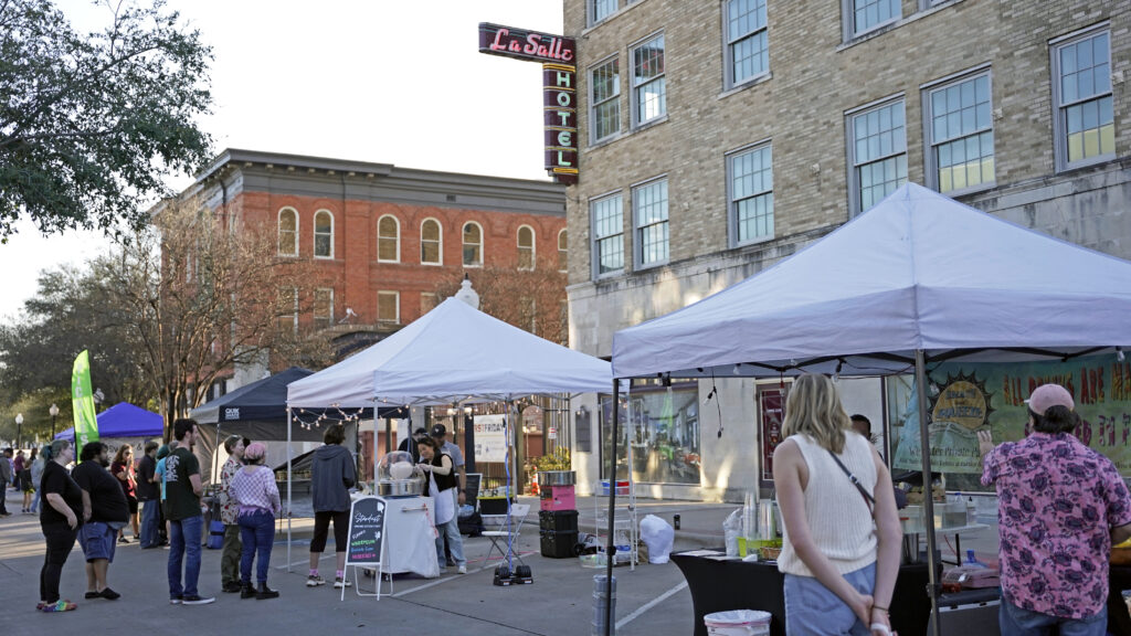 First Friday vendors in Downtown Bryan