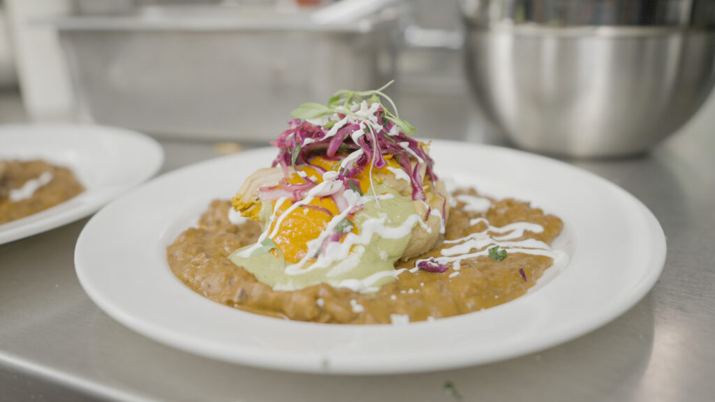 Chef Leo's Deconstructed Chicken Enchiladas.