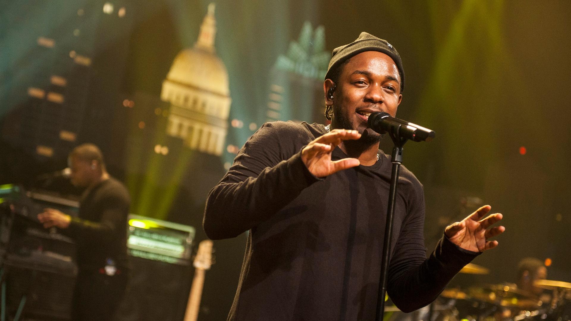 Kendrick Lamar performing on Austin City Limits