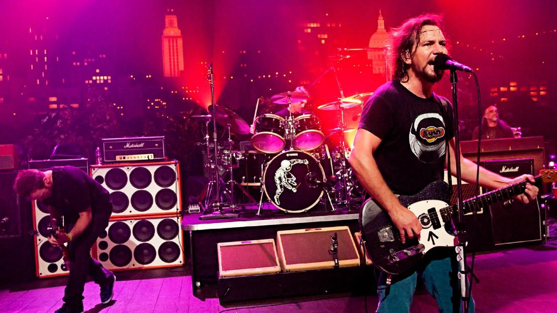 Pearl Jam performing on Austin City Limits